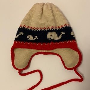 Made in Sparks, NV Smiley Hat Vintage Winter Wear Size Small or Kids Whale Motif
